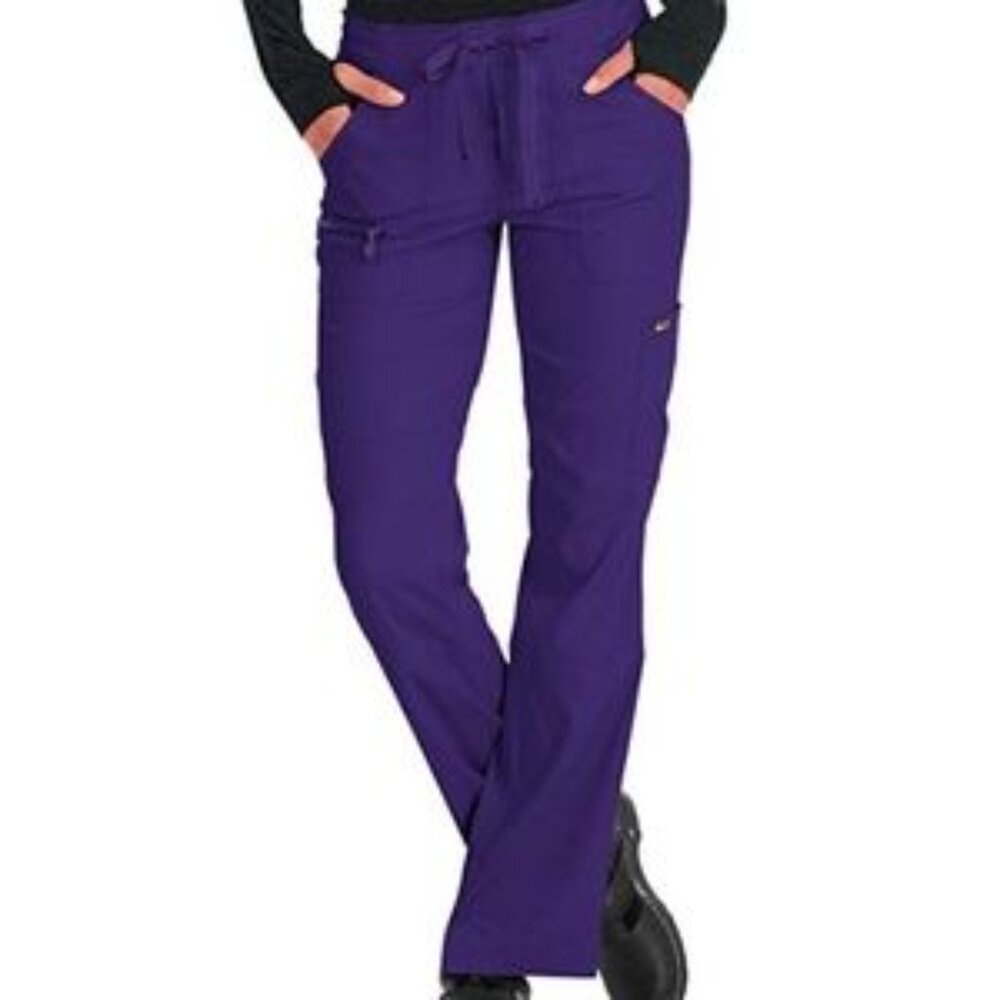 KOI Small Petite Purple Scrub Pants